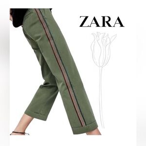Zara Smart Jogger Army Green Pants